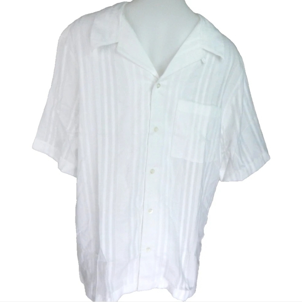 COS Textured Stripe Semi Sheer Shirt